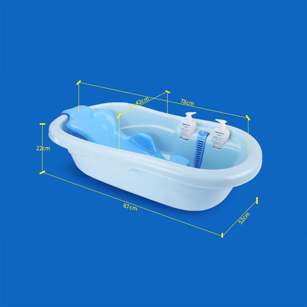 Chậu tắm trẻ em sinh kèm nhiệt kế đo nhiệt độ nước và ghế nằm tắm cho bé sơ sinh Royalcare RC302