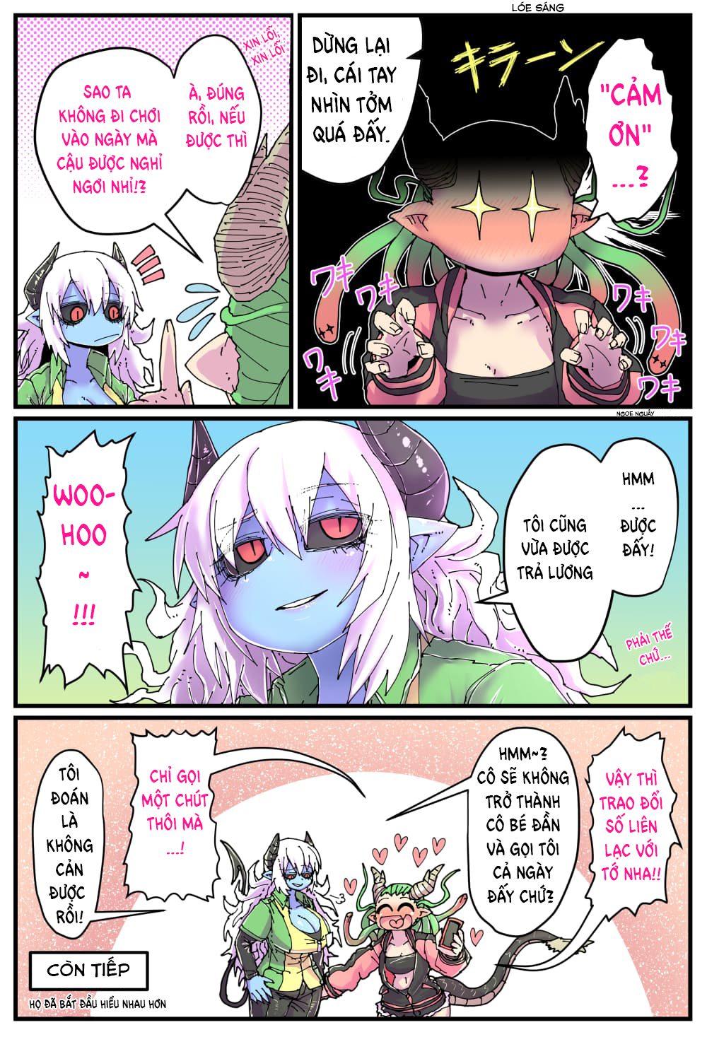 cô nàng nhân viên da xanh ở cửa hàng tiện lợi và bạn của cô ấy chapter 0.03 2