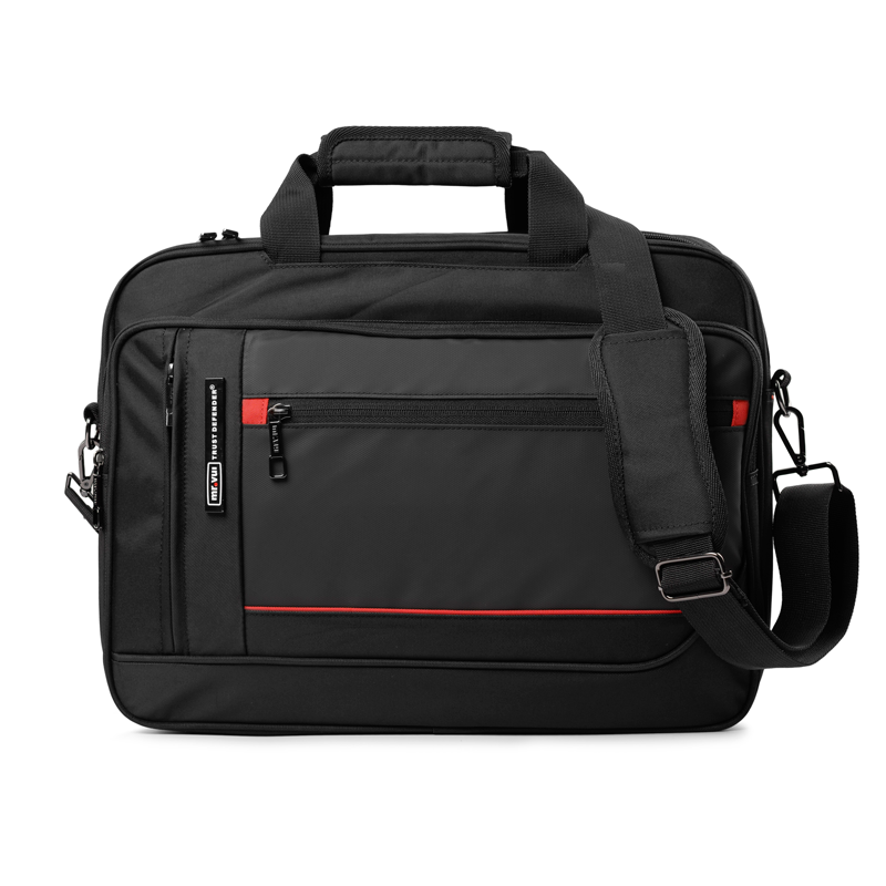 Cặp đen đi học đi làm đa năng Mr Vui 429 size lớn có ngăn mở rộng và ngăn đựng laptop