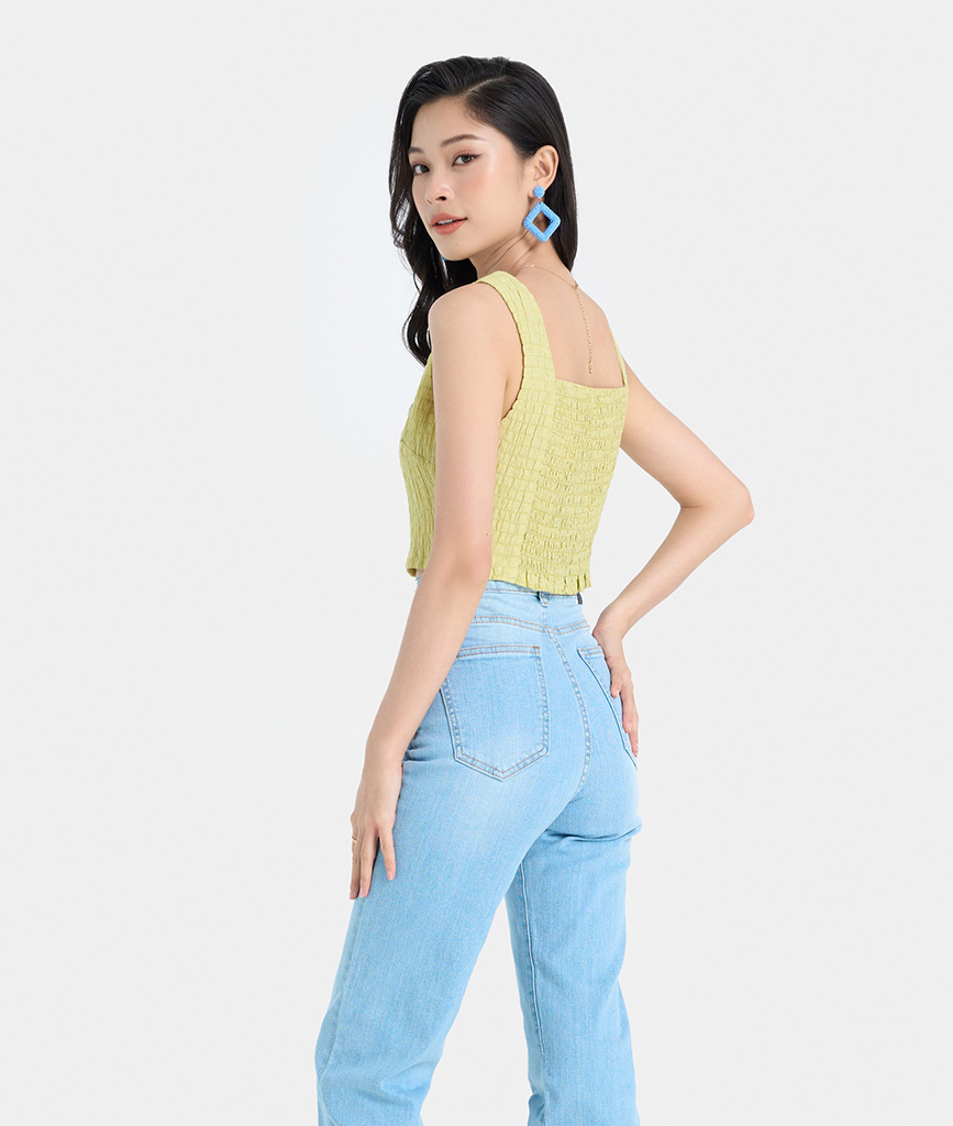 Quần Jeans Nữ Thời Trang HNOSS Ống Đứng HNQDA020