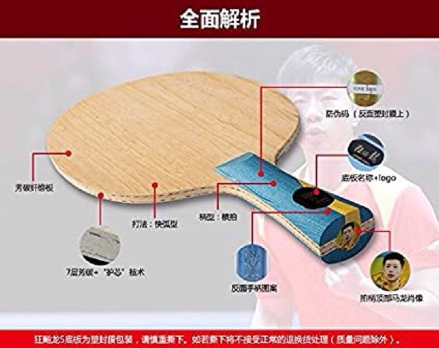 Cốt Vợt Bóng Bàn DHS LONG 5X - Chính Hãng