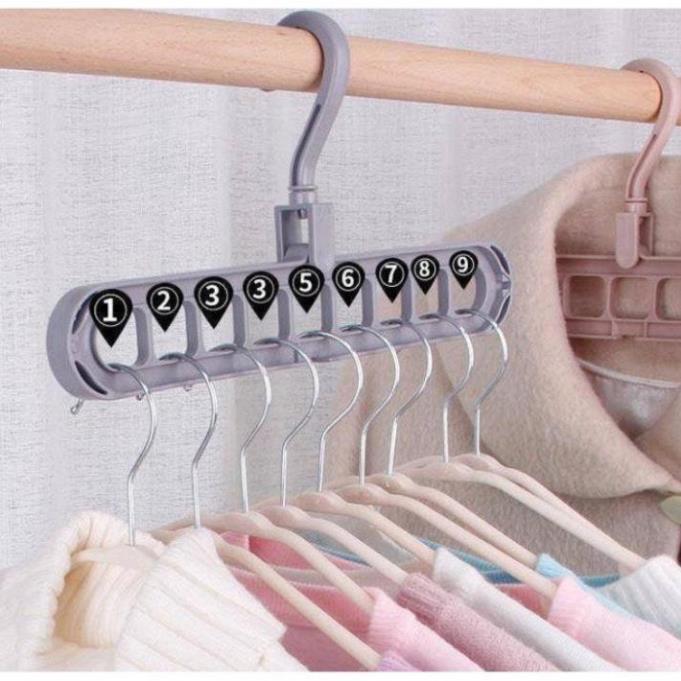 Giá rẻ Móc treo quần áo 9 lỗ đa năng thông minh hs h340