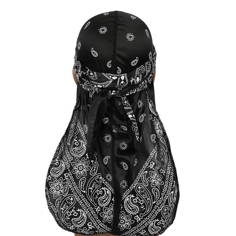 Khăn Quấn Đầu Bandana Hiphop PLAYAZ - Silky Bandana Durag Hat - Hàng Nhập Khẩu Chính Hãng