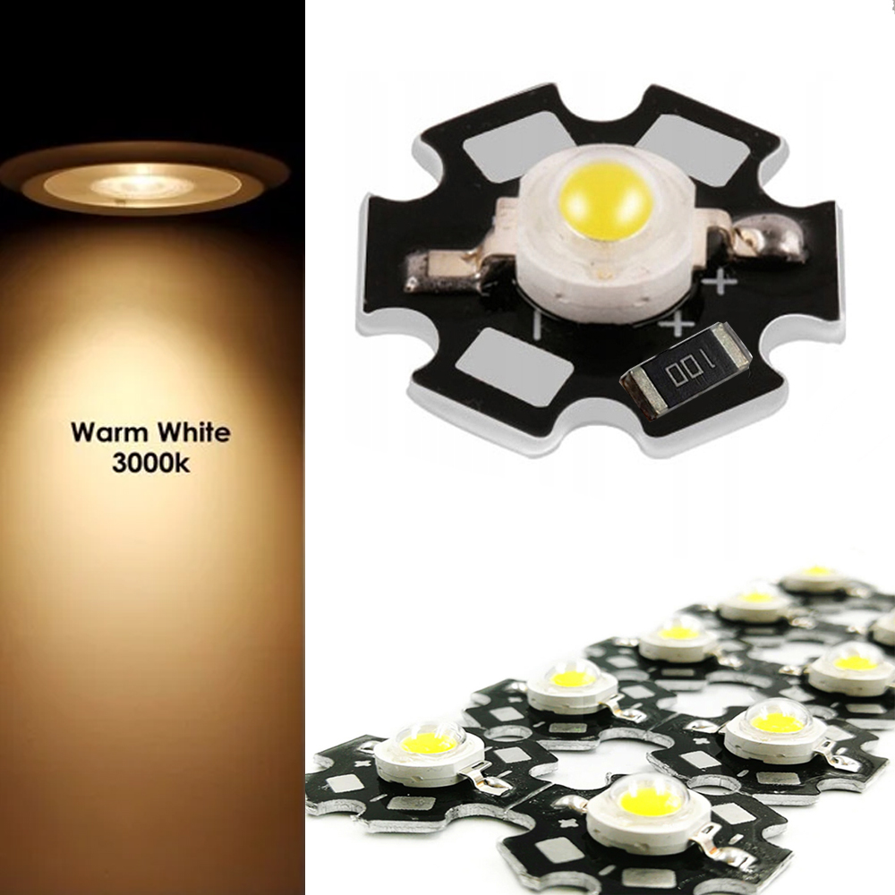 Chip LED 5V (1W, 3W, 5W) Đã hàn đế tản nhiệt 20mm