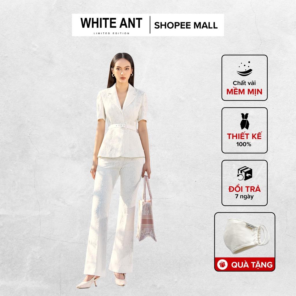 Quần Ống Vẩy Nữ WHITE ANT KEELY FLARE TROUSERS Thiết Kế Tôn Dáng, Chất Liệu Vải Ren Chỉ Cotton Cao Cấp 160200077
