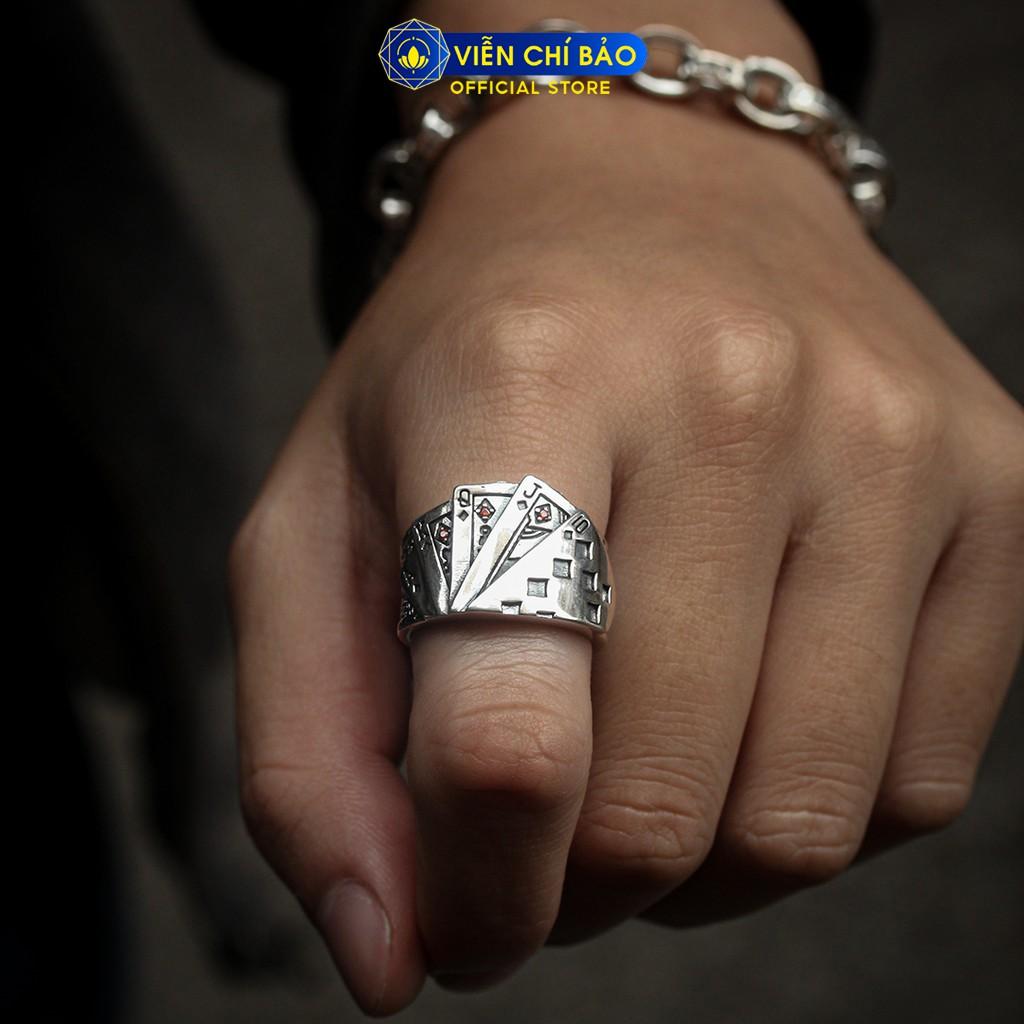 Nhẫn bạc nam Sảnh Chúa, sảnh rồng chất liệu bạc Thái 925 phong cách độc đáo thương hiệu Viễn Chí Bảo N101222