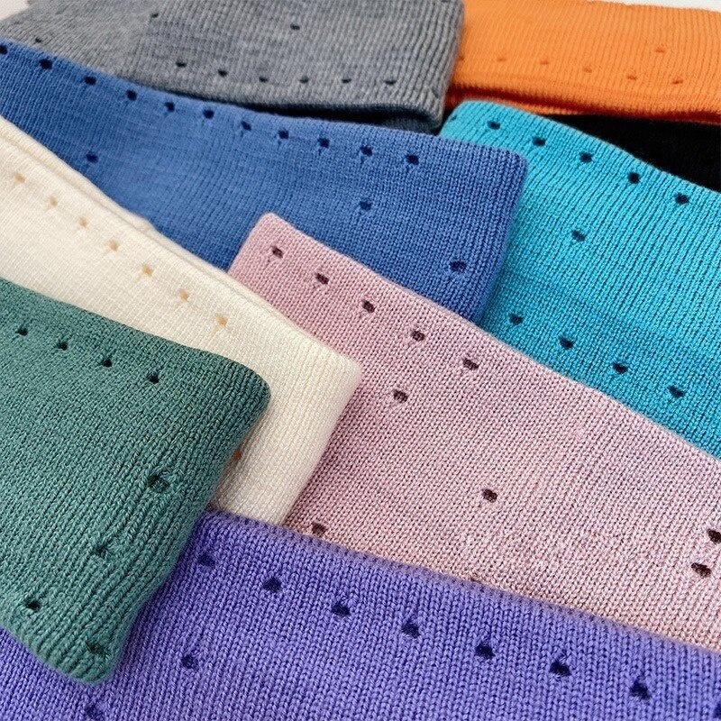 Women Sports Yoga Headband Breathable Knitted Sport Running Sweat-absorbent Headbands Hairband Headwear Headscarf