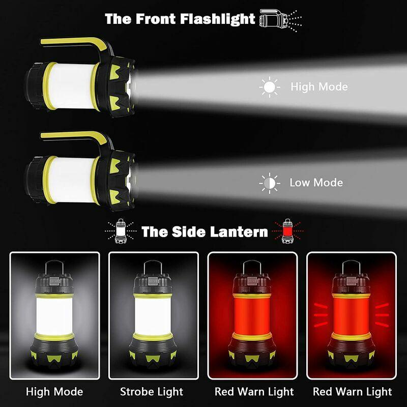Đèn cắm trại LED, đèn g cắm trại có thể sạc lại bằng USB với cường độ thay đổi IP68 Đèn di động không thấm nước