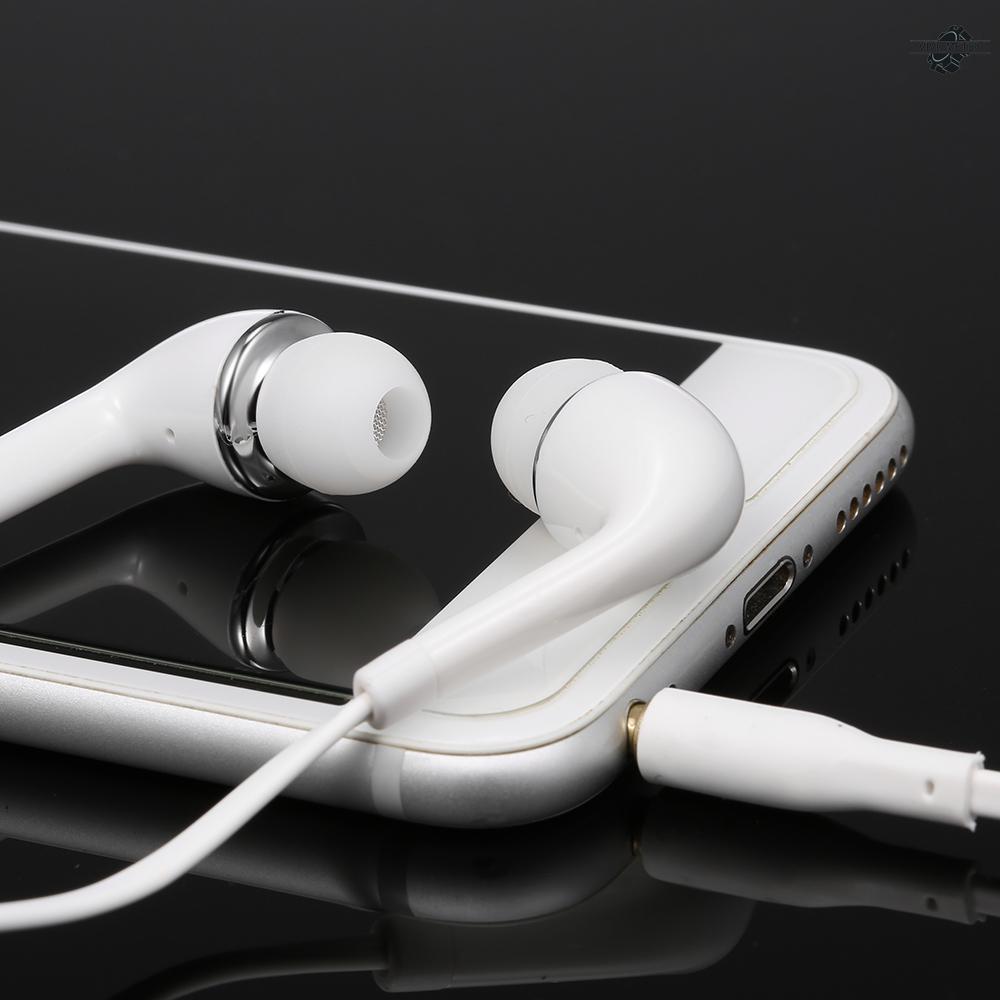 3.5mm Wired Headphones Headset In-Ear Earbuds Soft Silicone Music Earphones for PC Laptop Tablet Smartphone Hands-free with Microphone In-line Control