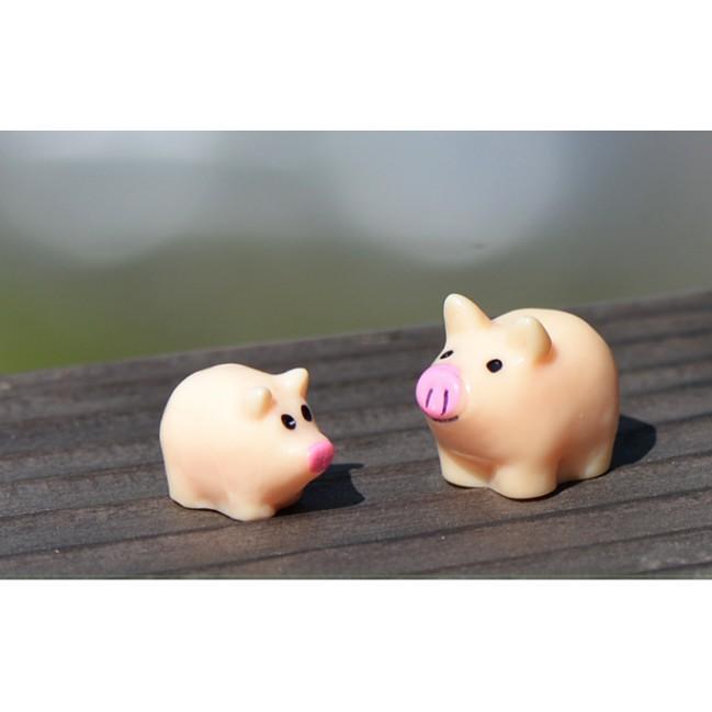 Heo nhựa trang trí tiểu cảnh/ charm slime quà tặng trang trí