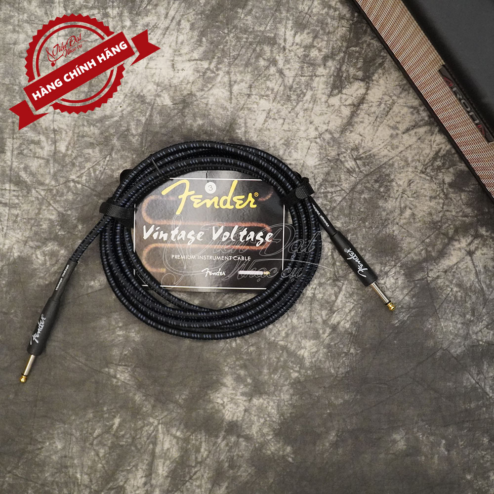 Dây Line (Jack) Guitar Ra Loa (Amply) Fender Loại 3m, 6m, 10m, Bọc Vải Chống Rối Và Không Bị Gãy Dập (Giao Màu Ngẫu Nhiên)