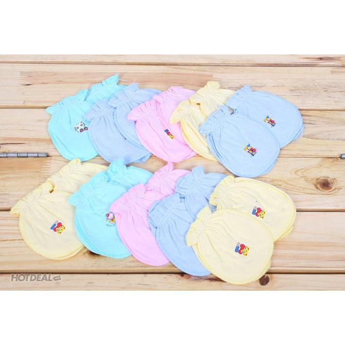 Bộ Bao Tay Chân Dún Màu Bé Sơ Sinh