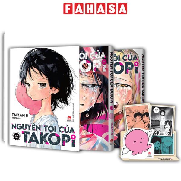 Sách - Boxset Nguyên Tội Của Takopi - Tập 1 + Tập 2 (Hộp 2 Tập) - Tặng Kèm Standee Giấy Bồi
