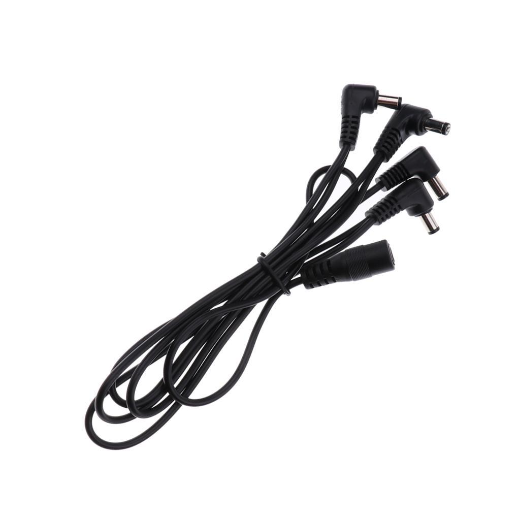 Practical Guitar Effects Power Supply 1 to 4 DC Black 30cm