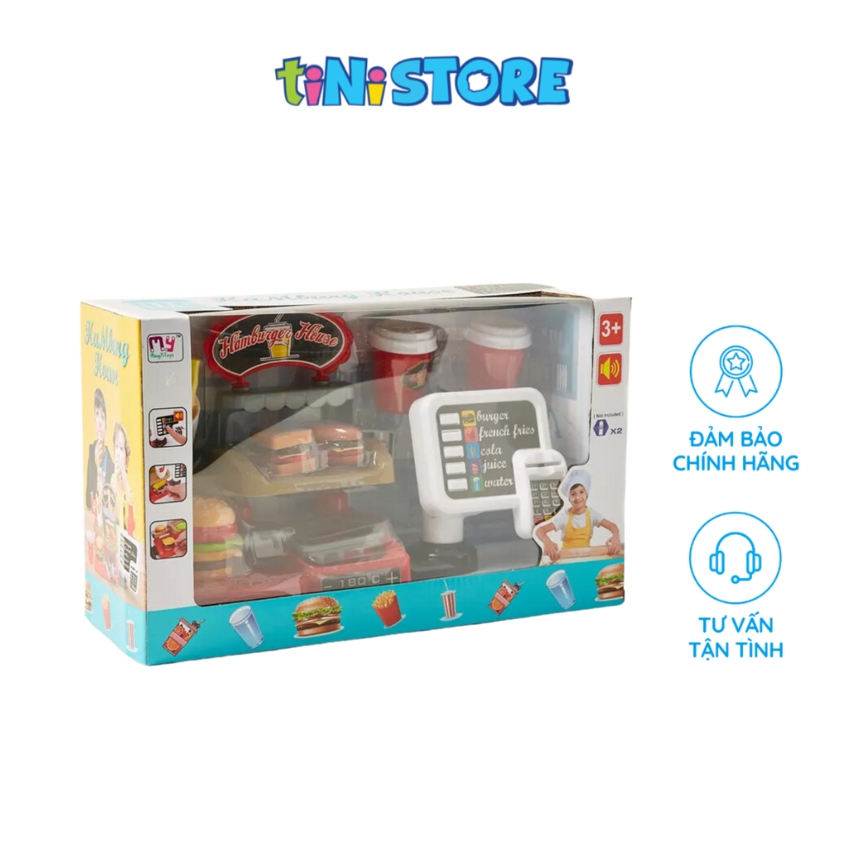 Bộ đồ chơi cửa hàng fastfood 35 món BJ100021