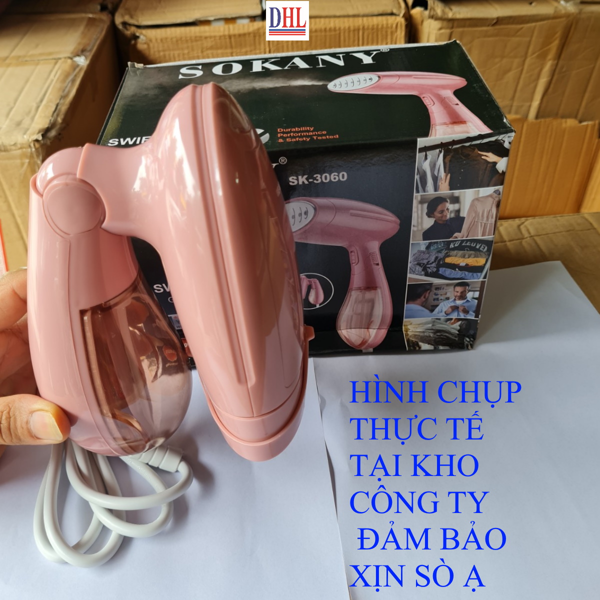 Bàn là bàn ủi hơi nước cầm tay SOKANY 3060 công suất 1500W hàng chính hãng