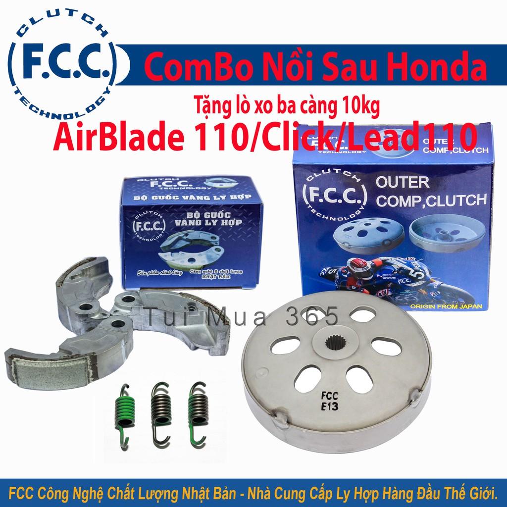 Combo Nồi Sau FCC Honda AirBlade 110cc, Click, Lead110