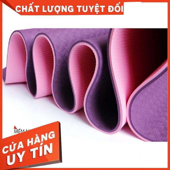 thảm tập yoga , thảm tập gym tại nhà , thảm tập yoga 2 lớp chống trượt định tuyến cao cấp