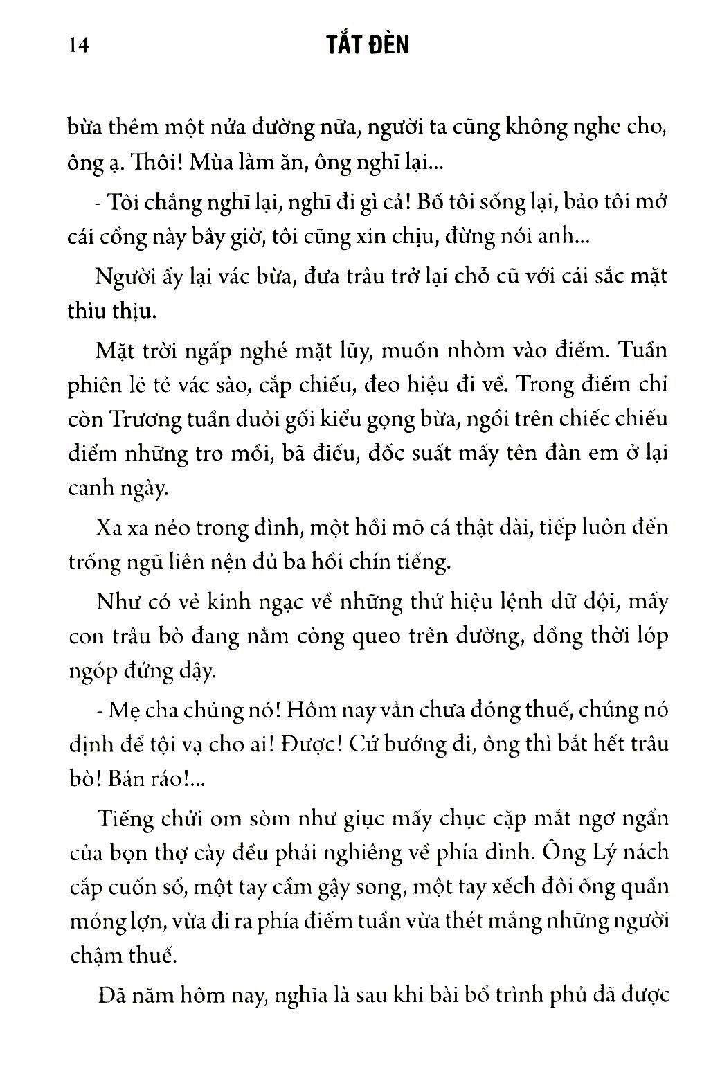 Sách Tắt Đèn (Tái Bản 2020)