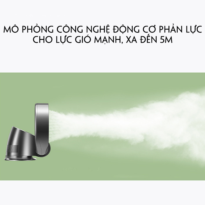 Quạt Điện Không Cánh Đa Năng, Quạt Điện Không Cánh Tăng Áp An Toàn Với Trẻ Nhỏ Có Điều Khiển Từ Xa Ngả 120 Độ