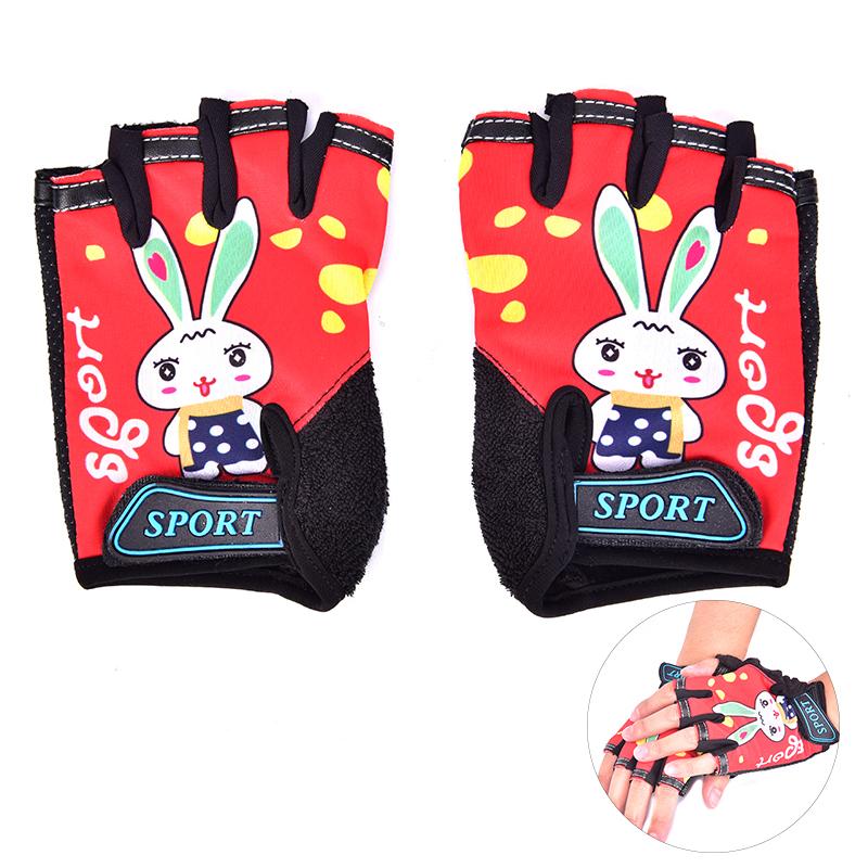 1 Trẻ Em Găng Tay Xe Đạp Ngón Skate Trẻ Em Xe Đạp Găng Tay Xe Đạp Thể Thao Găng Tay Chống Trượt Cho Bé Trai Và Bé Gái Color: Pink