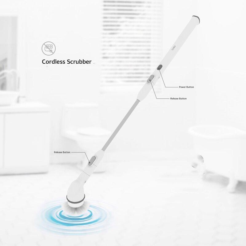 Máy Chà Toilet Tự Động, Máy Cọ Rửa Nhà Vệ Sinh, Cây Lau Đa Năng OHELLA NEOSPIN, Chổi Xoay Turbo Neospin Scrubber