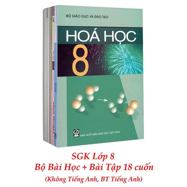 Sách Giáo Khoa Bộ Lớp 8 - Sách Bài Học + Sách Bài Tập (Bộ 18 Cuốn - Không Tiếng Anh, BT Tiếng Anh) (2021)