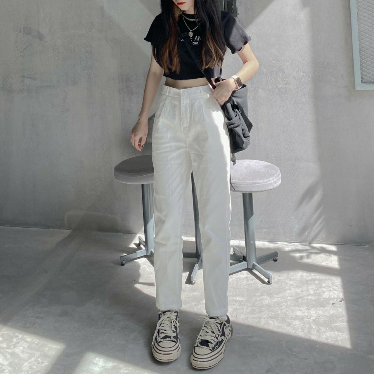 Quần Baggy Kaki CONI PANTS Lưng Tây Phối Chun Ulzzang Unisex