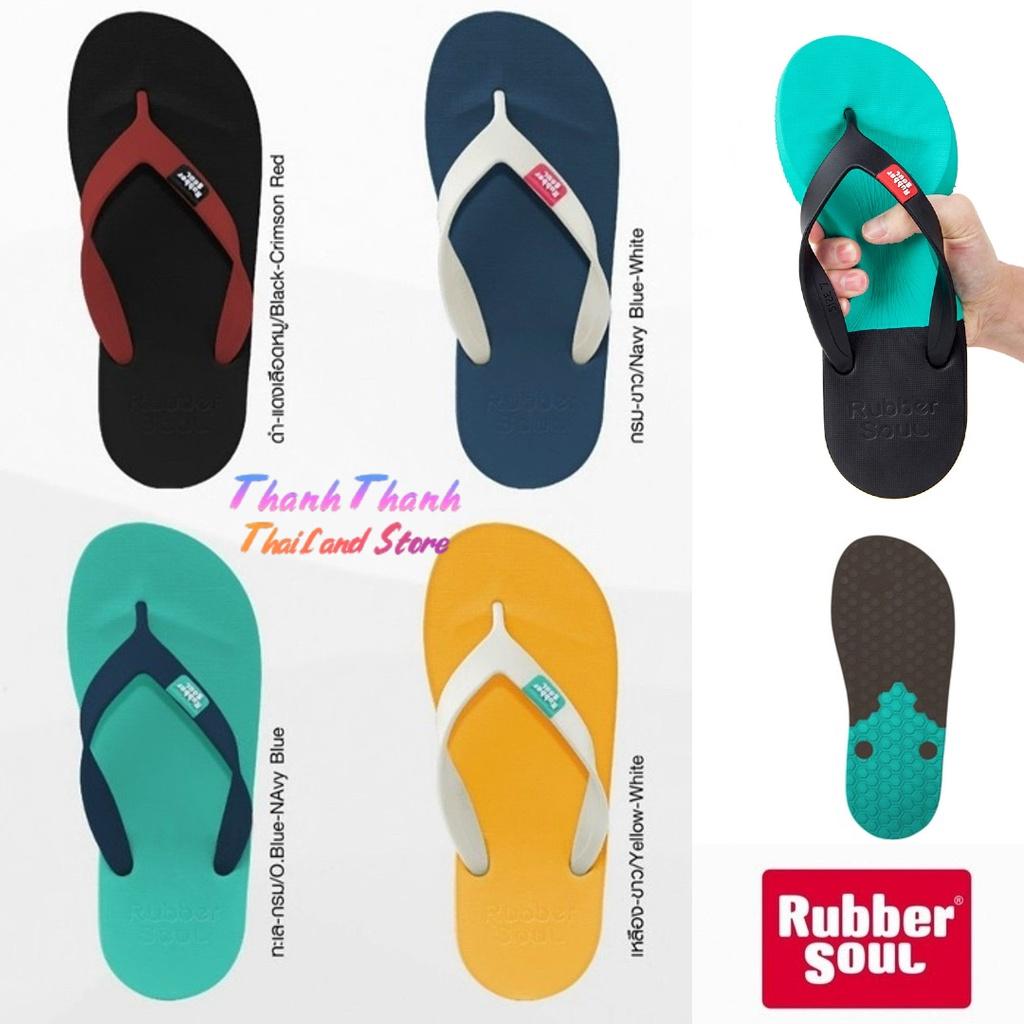 Dép Xỏ Ngón Thái Lan Unisex Nam nữ RUBBER SOUL (Đế 1 Màu) – Balance siêu êm, siêu nhẹ