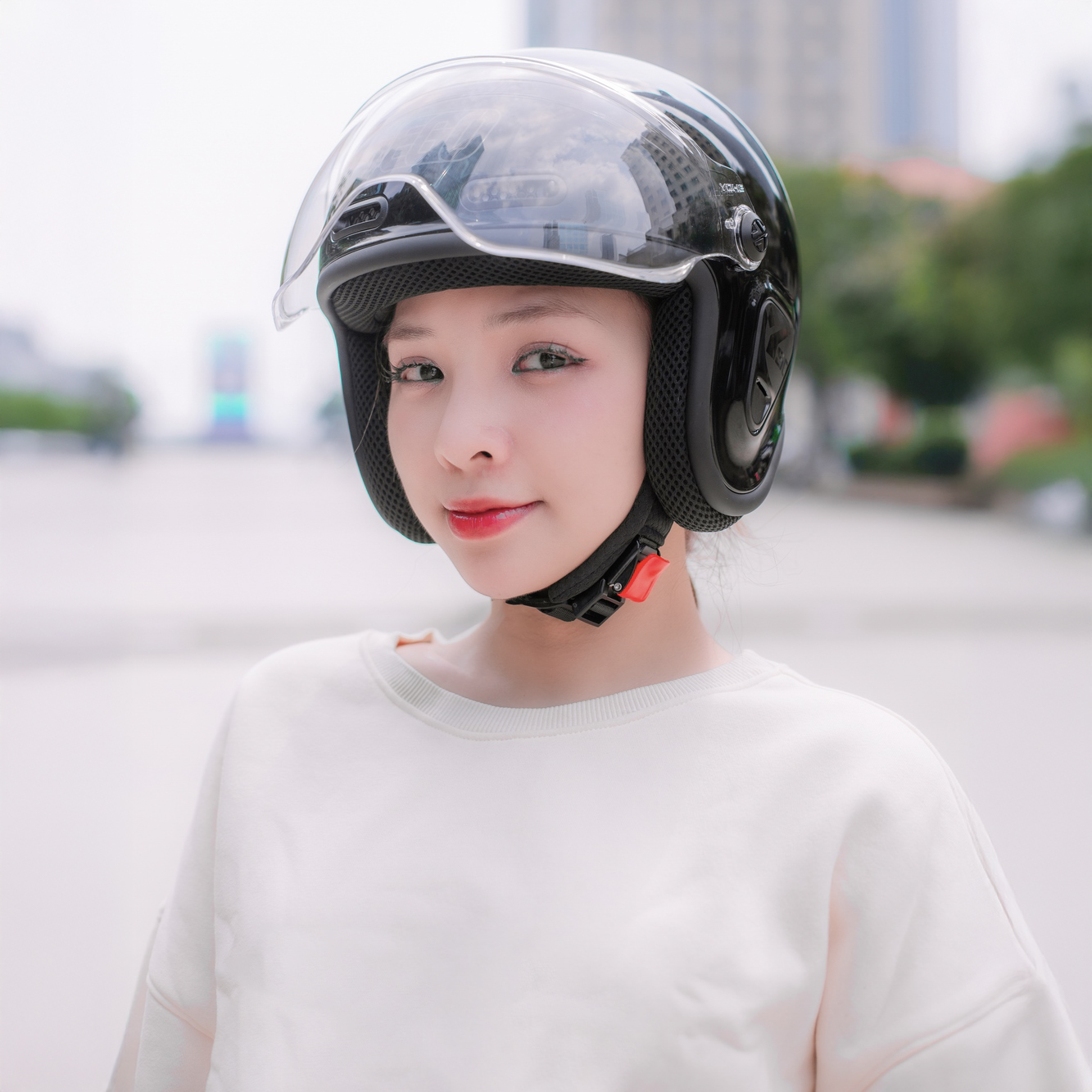 Mũ Bảo Hiểm 3/4 EGO E-32 - Solid Gloss Pink (0331C) - L-XL
