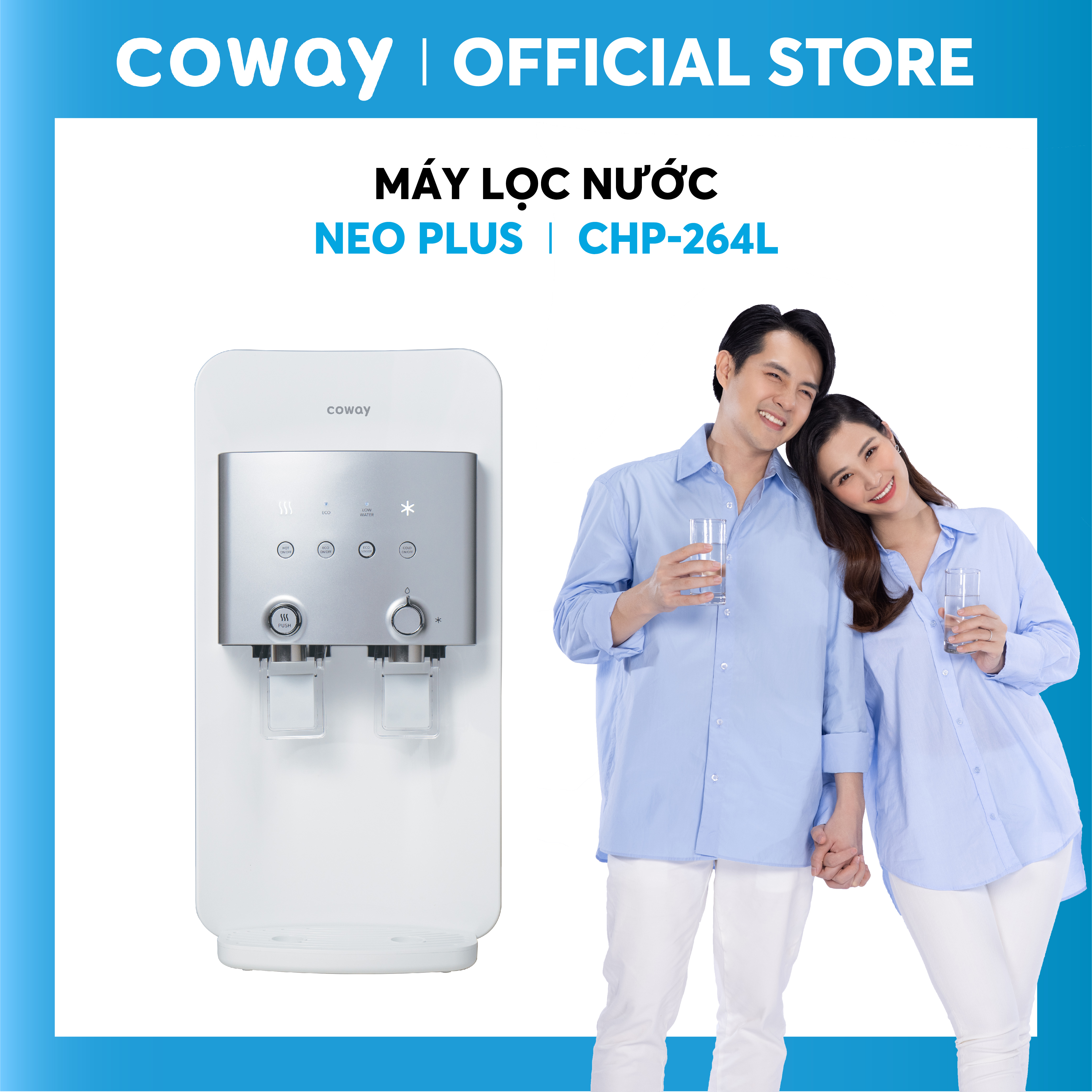 Máy lọc nước nóng lạnh Coway Neo Plus CHP-264L - Hàng chính hãng