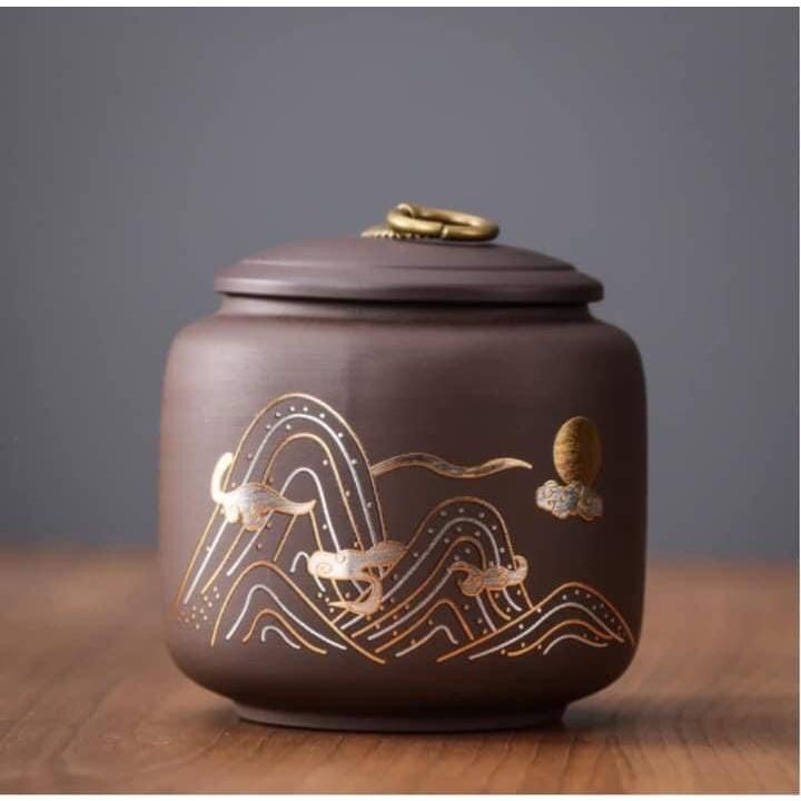 Hũ, Bình đựng trà bằng Gốm