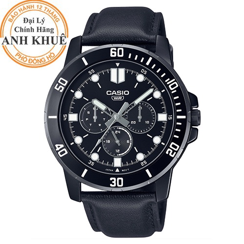 Đồng hồ nam dây da Casio Anh Khuê MTP-VD300BL-1EUDF