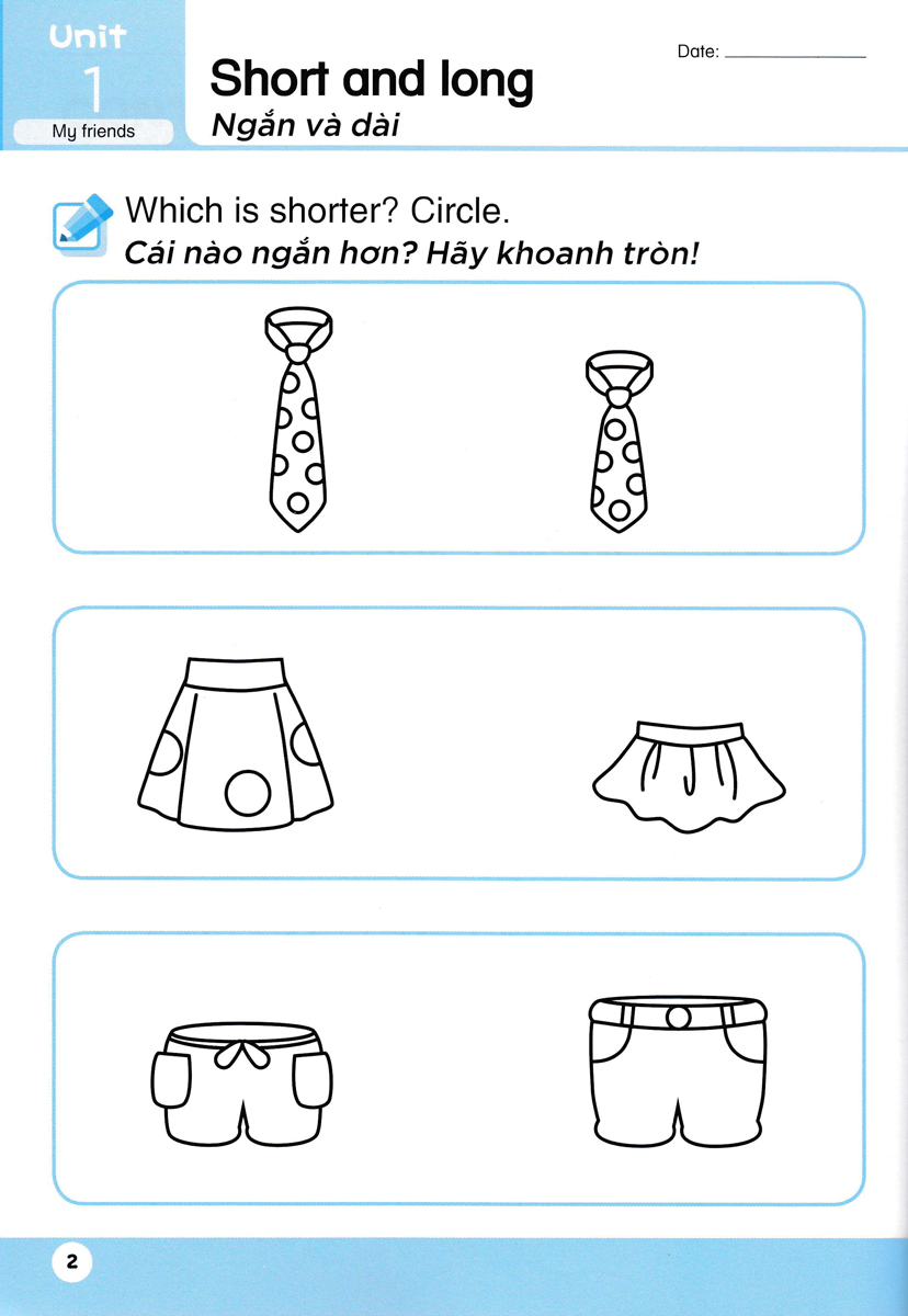 Toán Song Ngữ Tiền Tiểu Học - Activity Book - Sách Luyện Tập 2 _NN