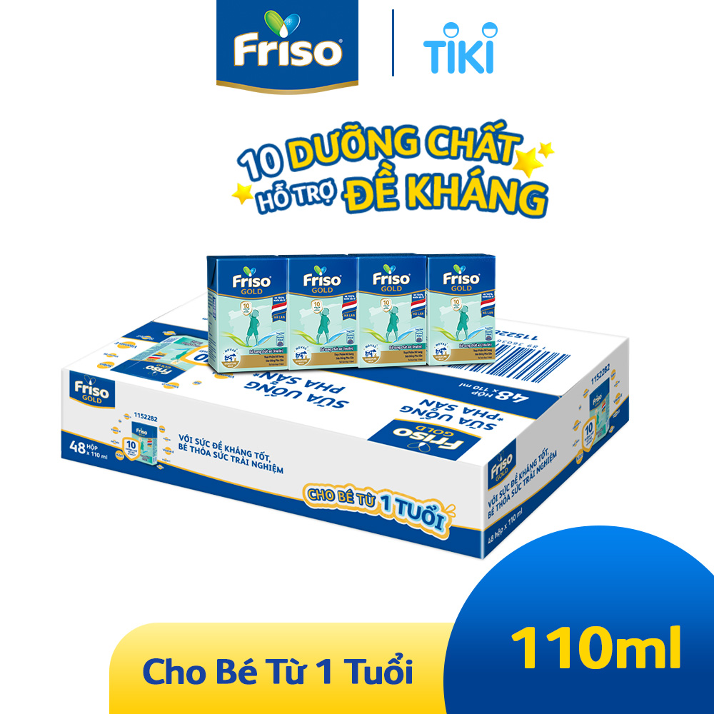Thùng 48 Hộp Sữa Bột Pha Sẵn Friso Gold Rtd Vani (48 Hộp X 110ml)