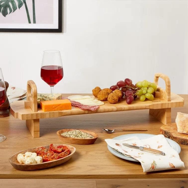 Khay Gỗ Phục Vụ Vonshef, Có Tay Cầm, Thiết Kế Độc Đáo, Nhập Đức