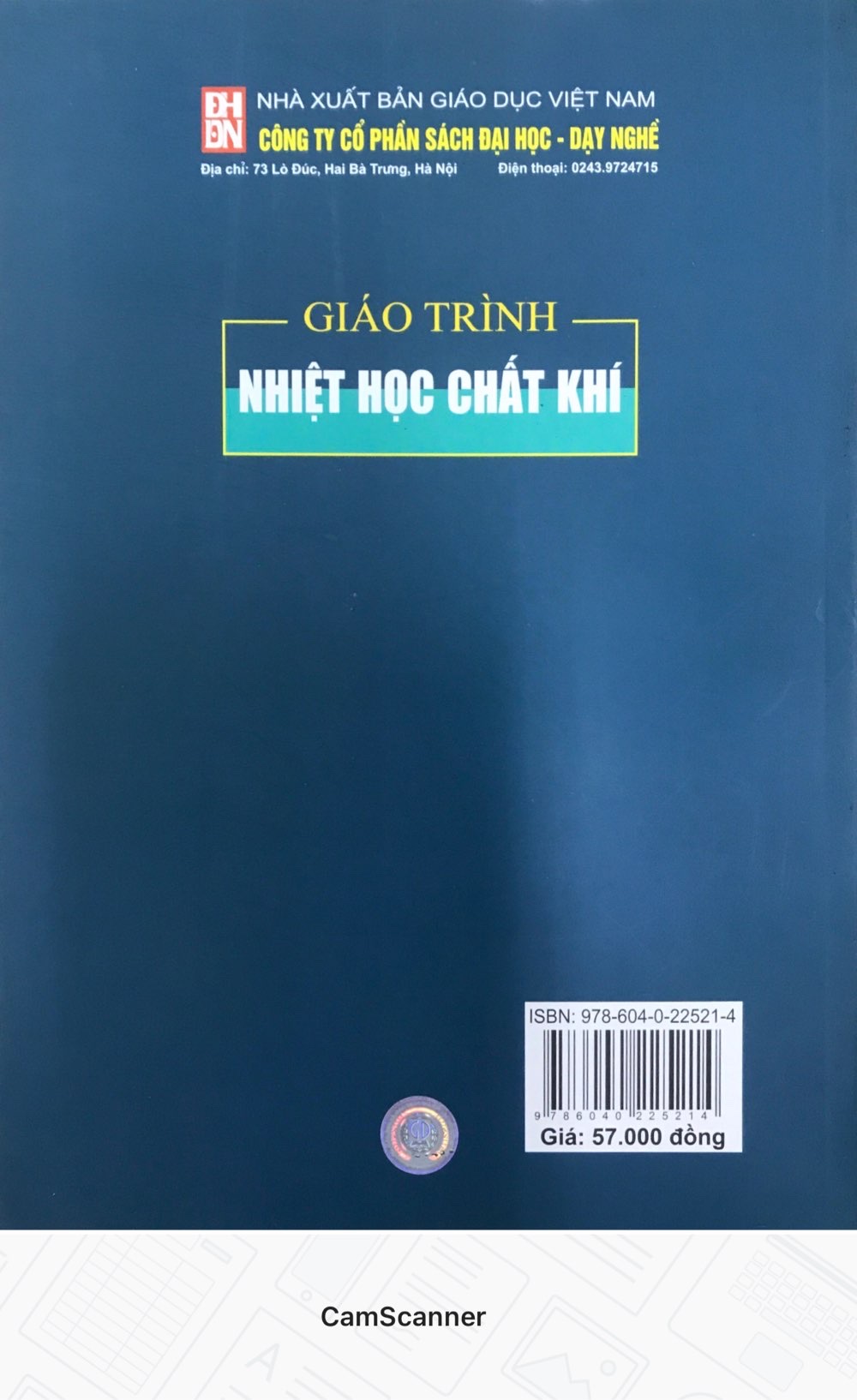 Giáo trình Nhiệt Học Chất Khí