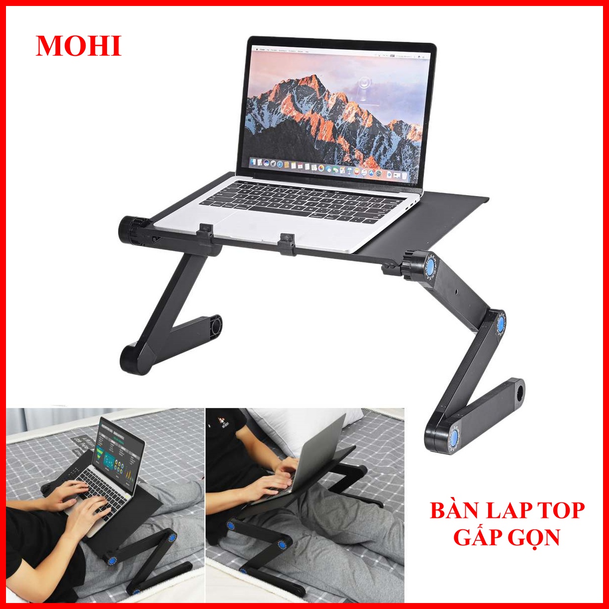 Bàn Laptop Gấp Gọn, Xoay 360 Tiện Lợi - Hàng Chính Hãng