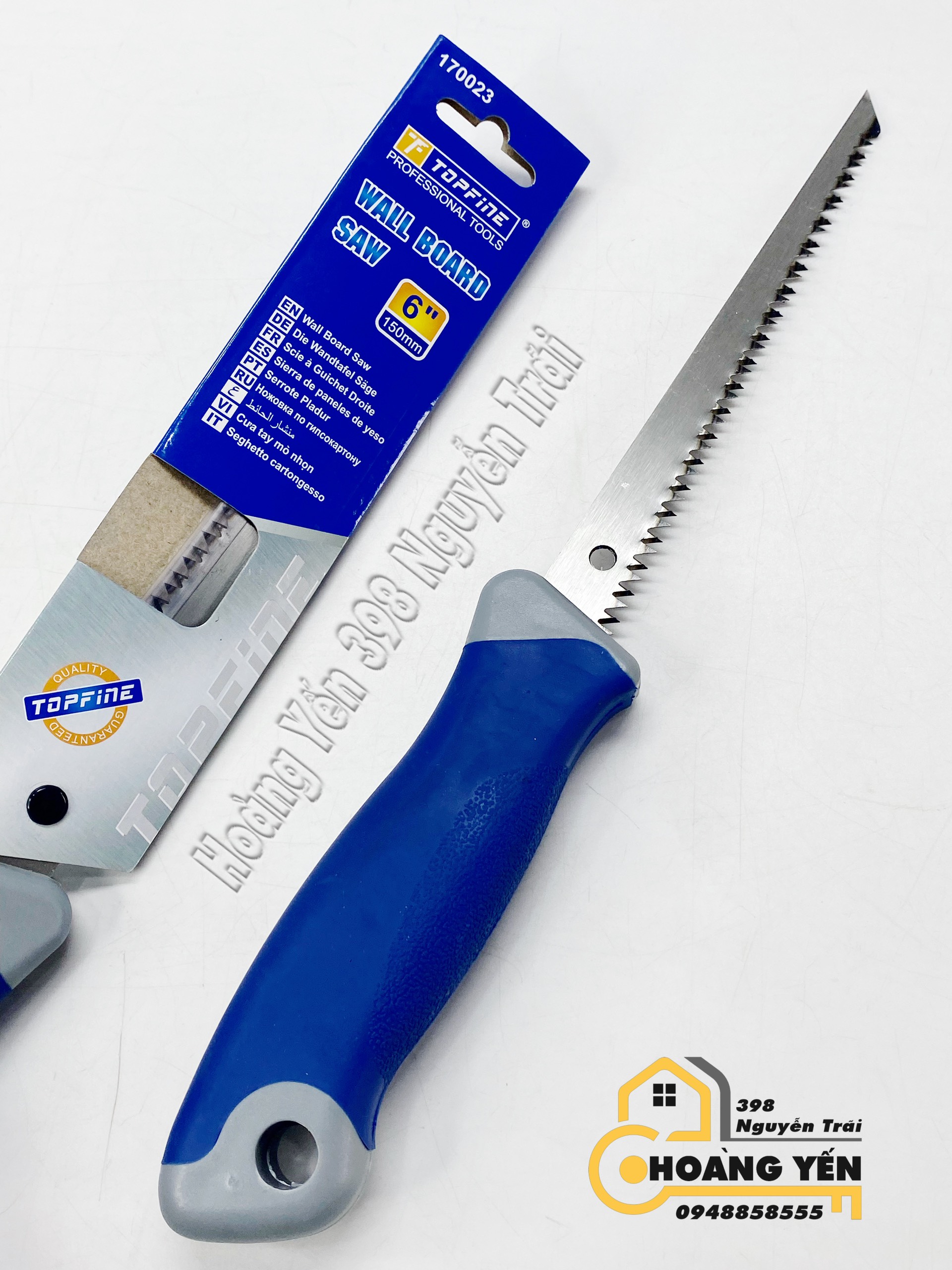 Cưa tay mỏ nhọn 6''150mm Topfine 170023 cưa tay cành cây, cưa tay thân cây, cưa tay ống nước, cưa tay tấm kim loại, cưa bền bỉ, cưa sắc nhọn, cưa nhập khẩu
