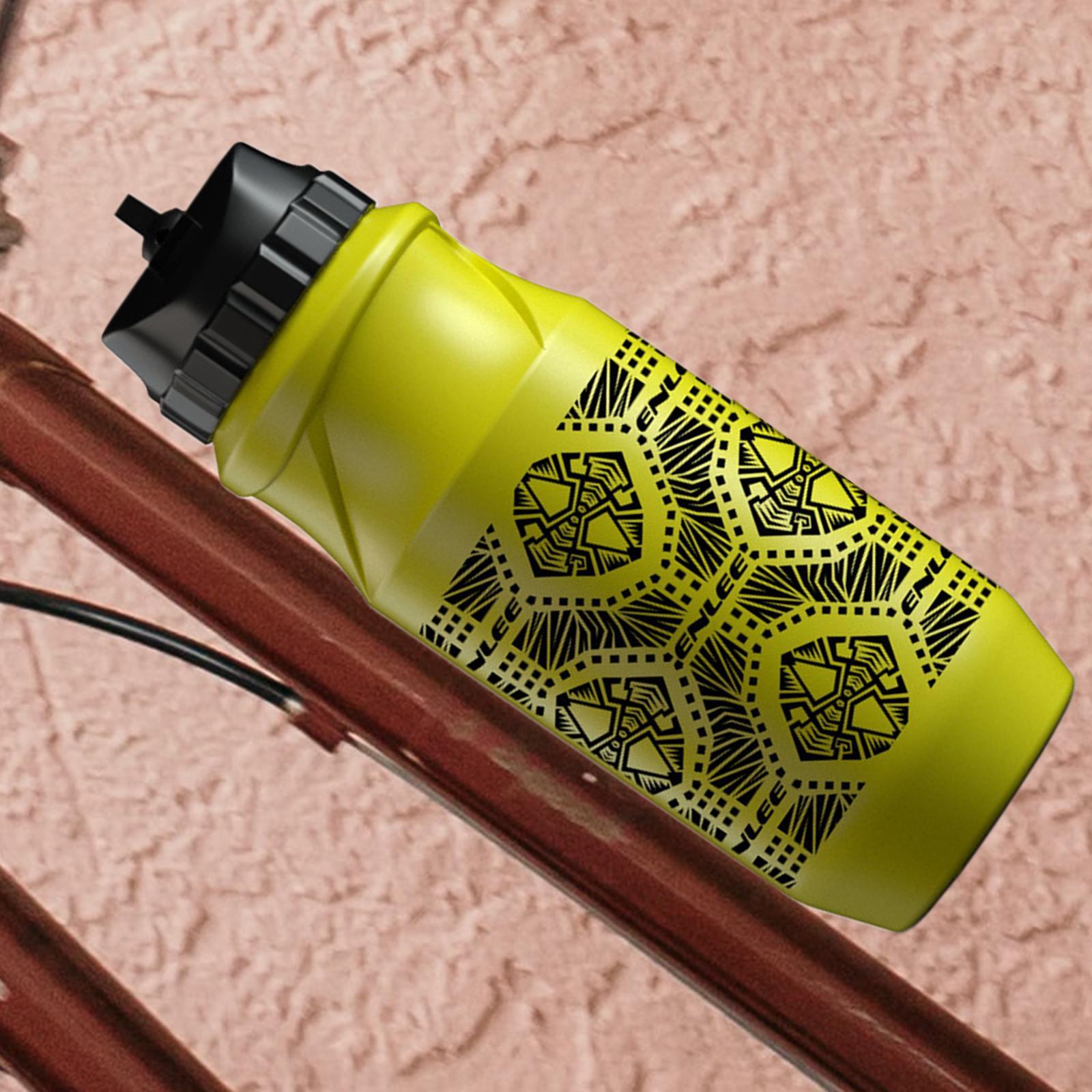 650ml Bicycle Cycling Water Bottle Leakproof PP Body Dustproof Drink Bottle Drink Cup with Lid for Exercise Gym Camping Outdoor Bike