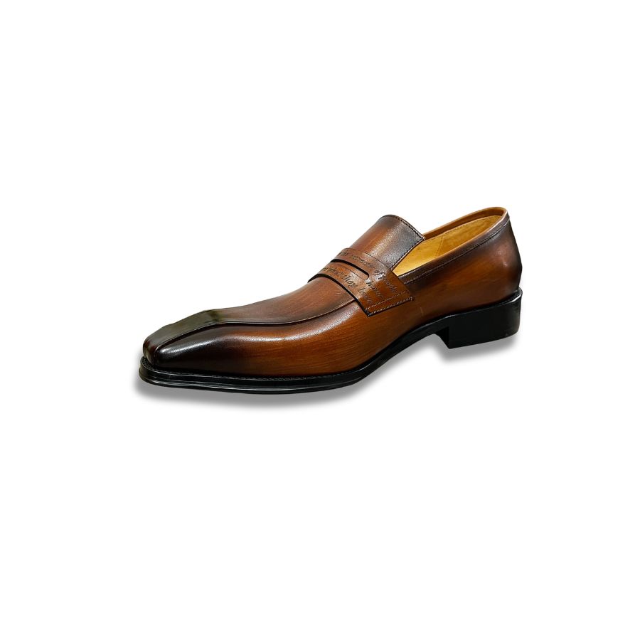 Giày Homme Napoli - Patina Loafer Lather Dress Shoes