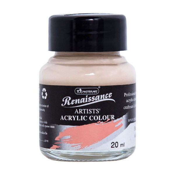 Bộ 2 Màu Acrylic Renaissance 20ML Hồng Gạch Flesh Tint (BT)#126