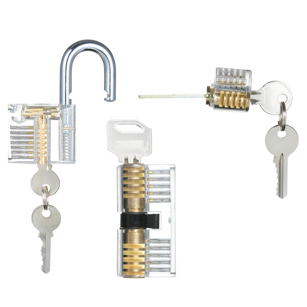 Bộ 3 Ổ Khóa Có Thể Nhìn Thấy Bên Trong
