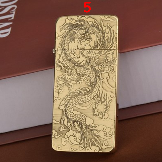 Vỏ Hột Quẹt Bật Lửa Hộp Quẹt Xăng Đá Siêu Mỏng Zorro Kuboy ZC5-11 Họa Tiết Hoa Văn Độc Đáo - Dùng Xăng Bấc Đá Cao Cấp ( giao mẫu ngẫu nhiên )