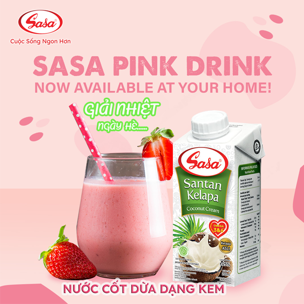 NƯỚC CỐT DỪA DẠNG KEM COCONUT CREAM  SASA 200ML - NHẬP KHẨU INDONESIA