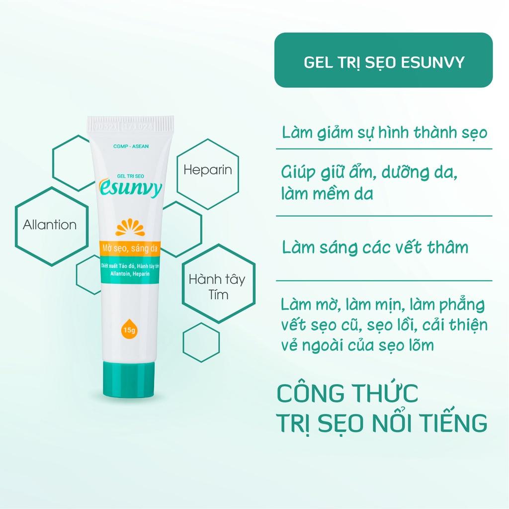 Gel Mờ Sẹo Esunvy Thành Phần Tự Nhiên Giúp Mờ Sẹo, Sáng Da Tuýp 15g - TMP015