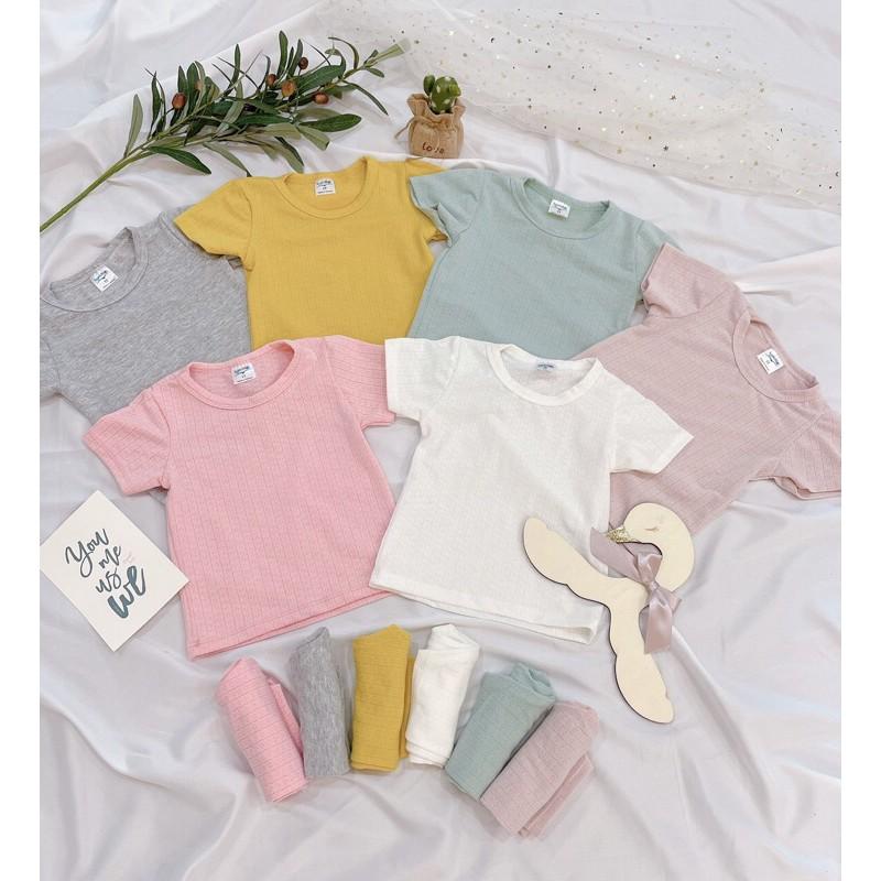 Bộ thông hơi trơn màu cho bé trai/ bé gái