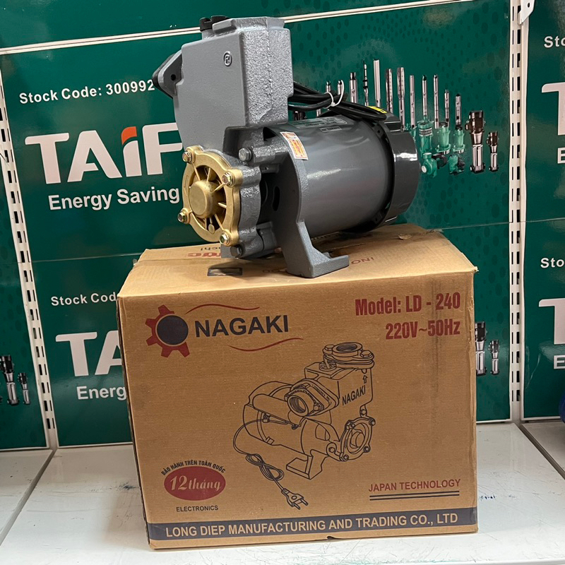 Máy bơm nước chân không 250W cánh đồng Nagaki LD-240 - Bảo hành 1 năm ( Cam kết hàng chính hãng )