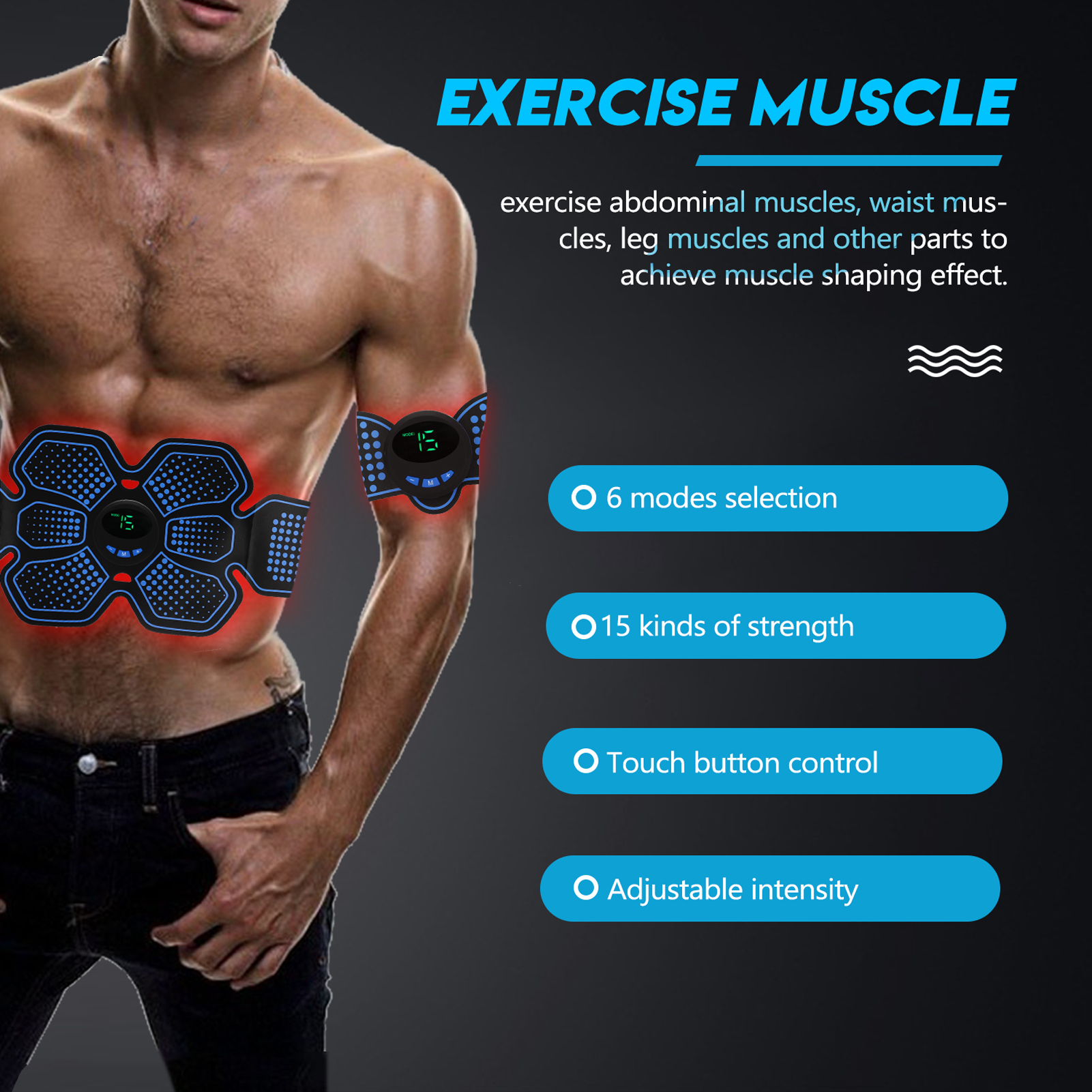 Máy tập Kích thích cơ bụng ABS Phụ kiện thể dục đa chức năng