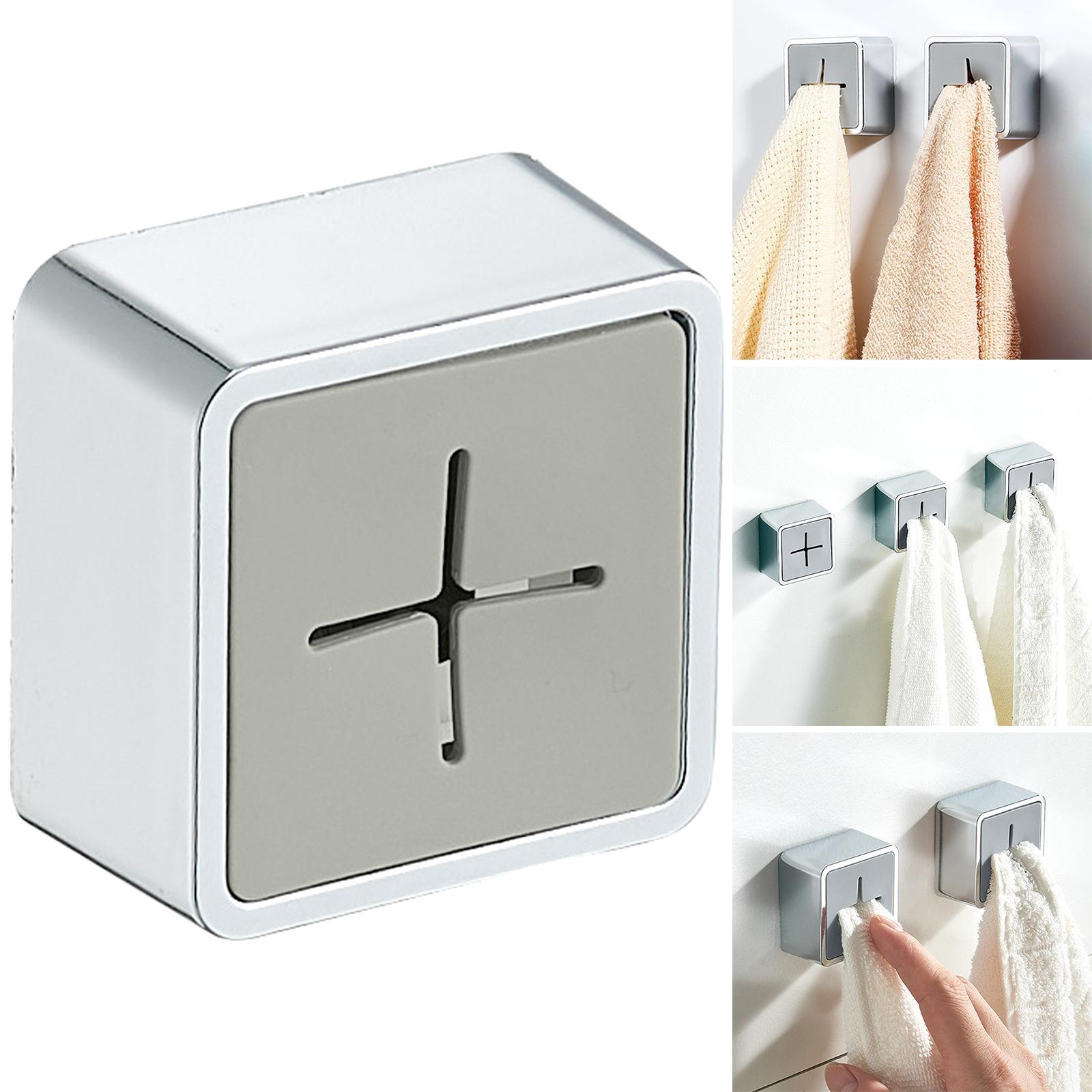 Dishcloth Grip Hanger Creative Towel Holder for Bathroom Towel Black